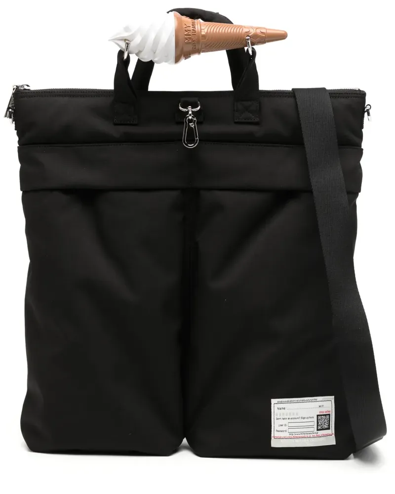 MIHARAYASUHIRO Tote Bag mit Eis-Henkel - Schwarz Schwarz