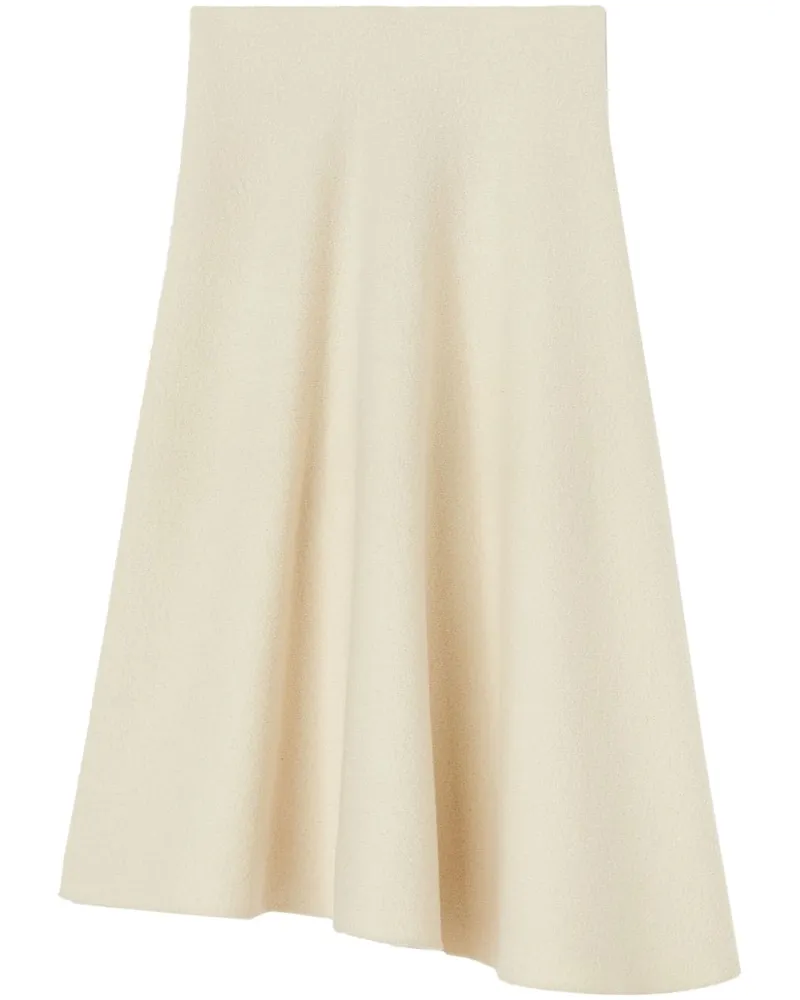 Jil Sander Ausgestellter Rock - Weiß Weiß