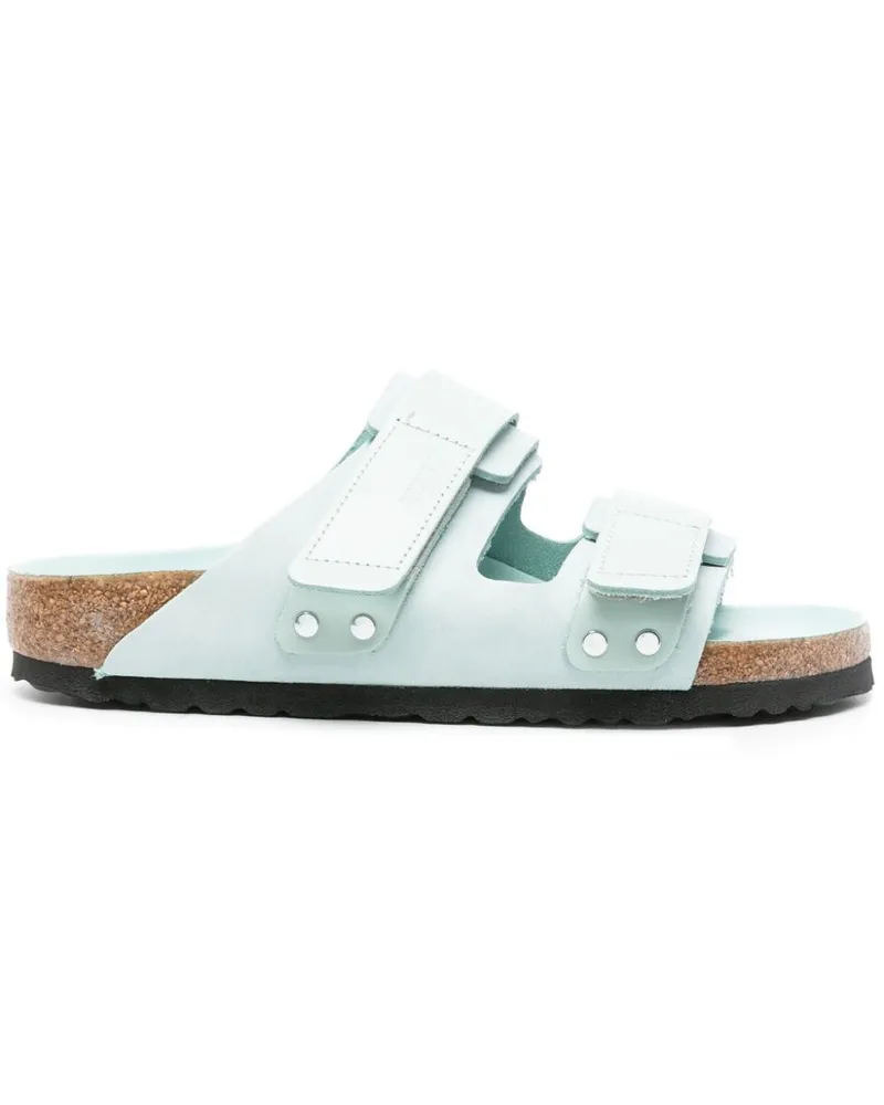 Birkenstock Uji Sandalen aus Leder - Blau Blau