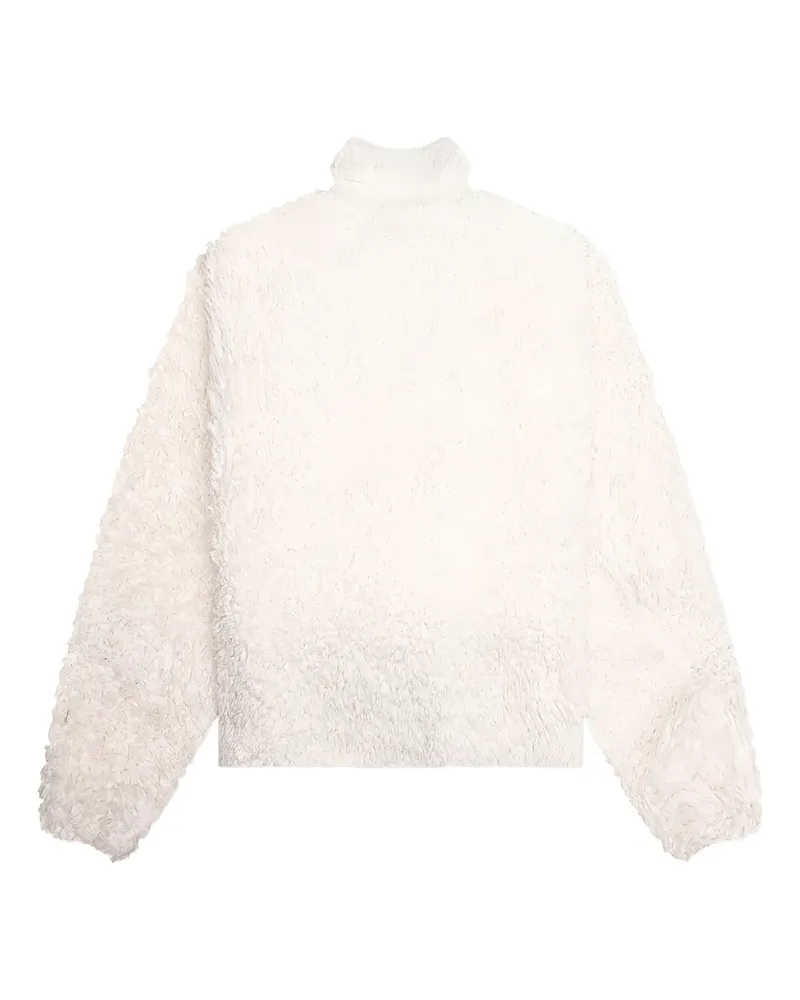 Jil Sander Fleecejacke mit Reißverschluss - Weiß Weiß