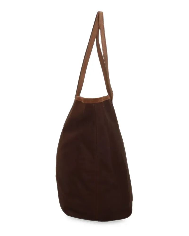 MC2 Saint Barth Saint Barth Tote Bag mit Logo-Stickerei - Braun Braun
