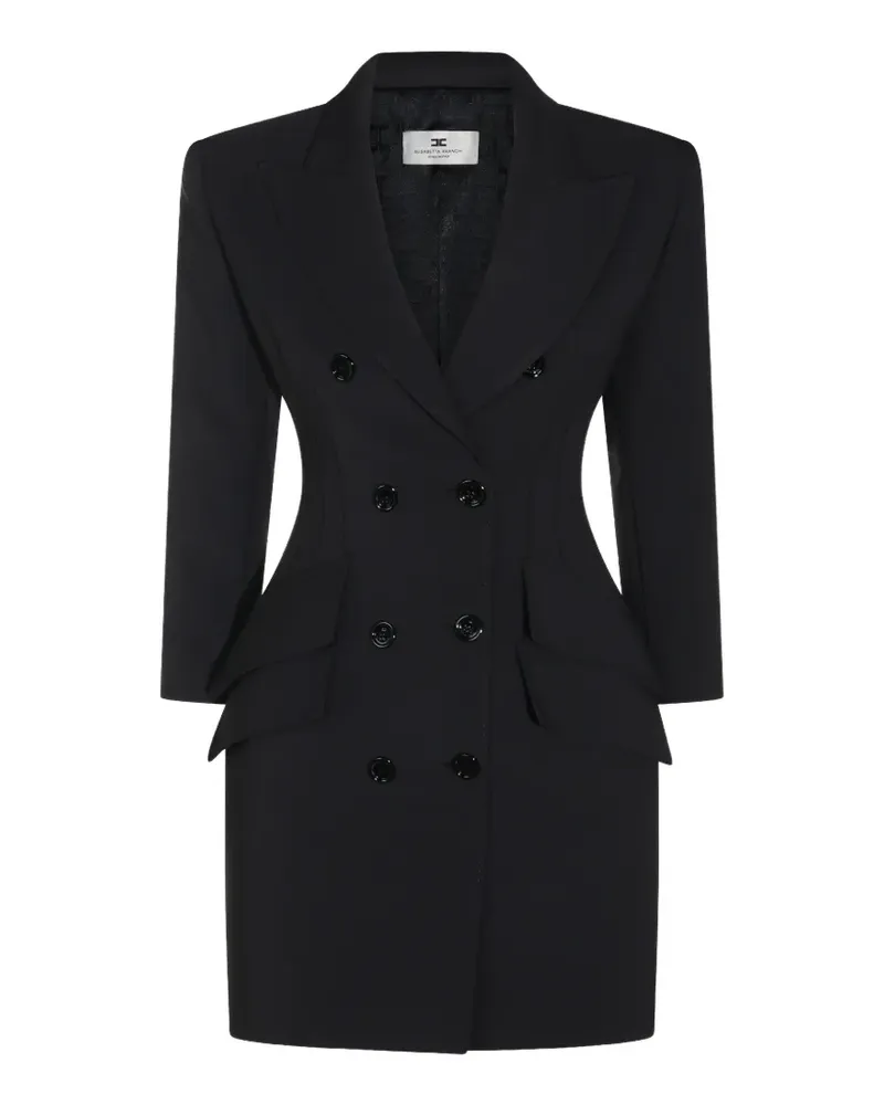 Elisabetta Franchi Doppelreihiges Minikleid - Schwarz Schwarz