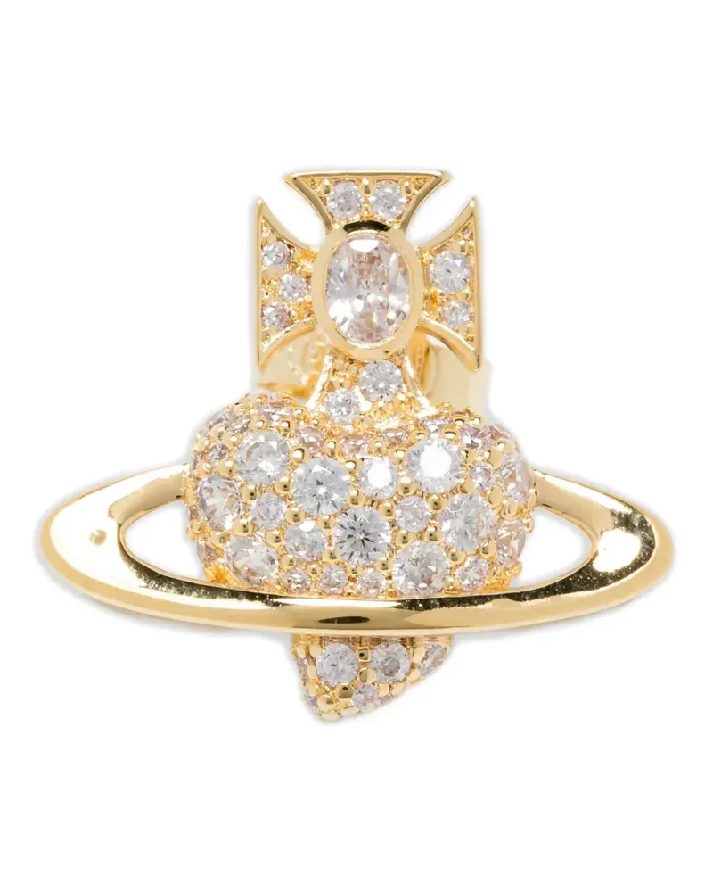 Vivienne Westwood Agnatha Ohrringe mit Kristallen - Gold Gold