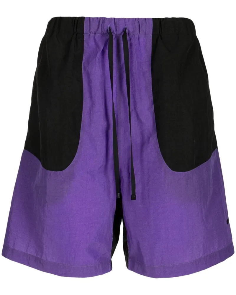 OFF DUTY Hail Sport-Shorts in Colour-Block-Optik Schwarz