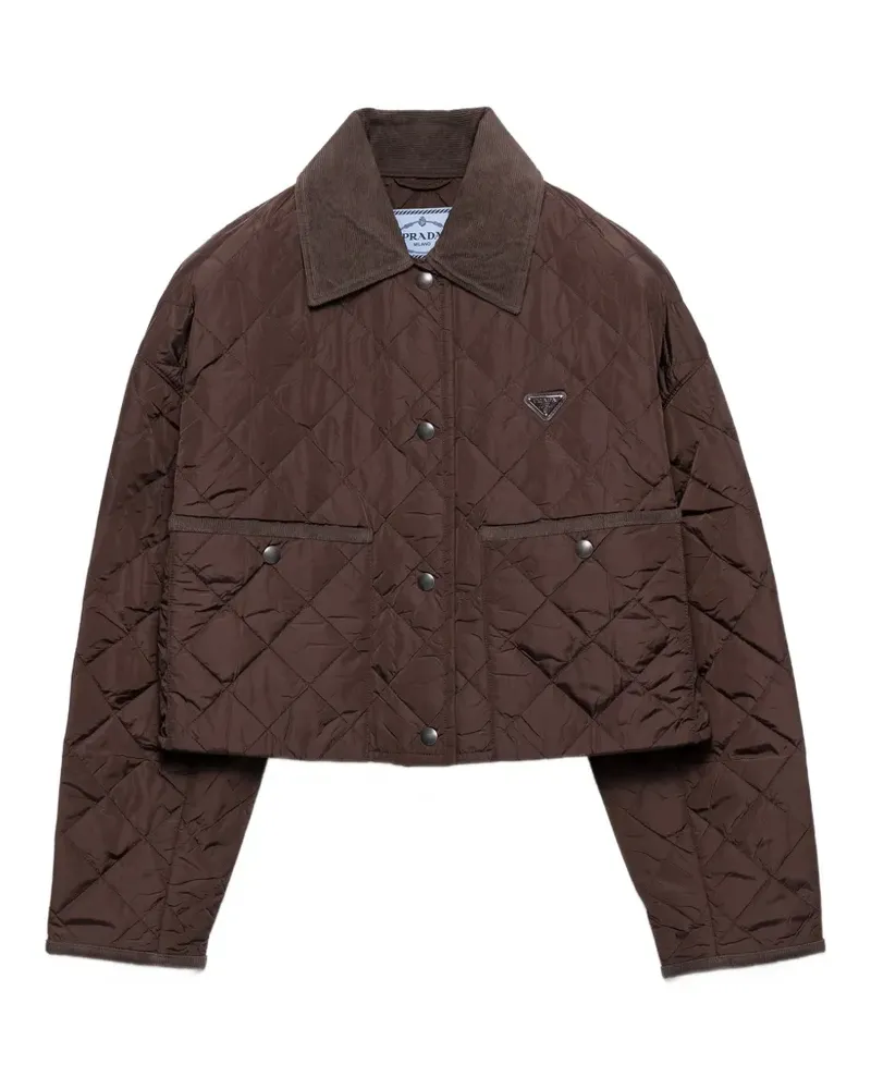 Prada Leichte Re-Nylon Jacke - Braun Braun