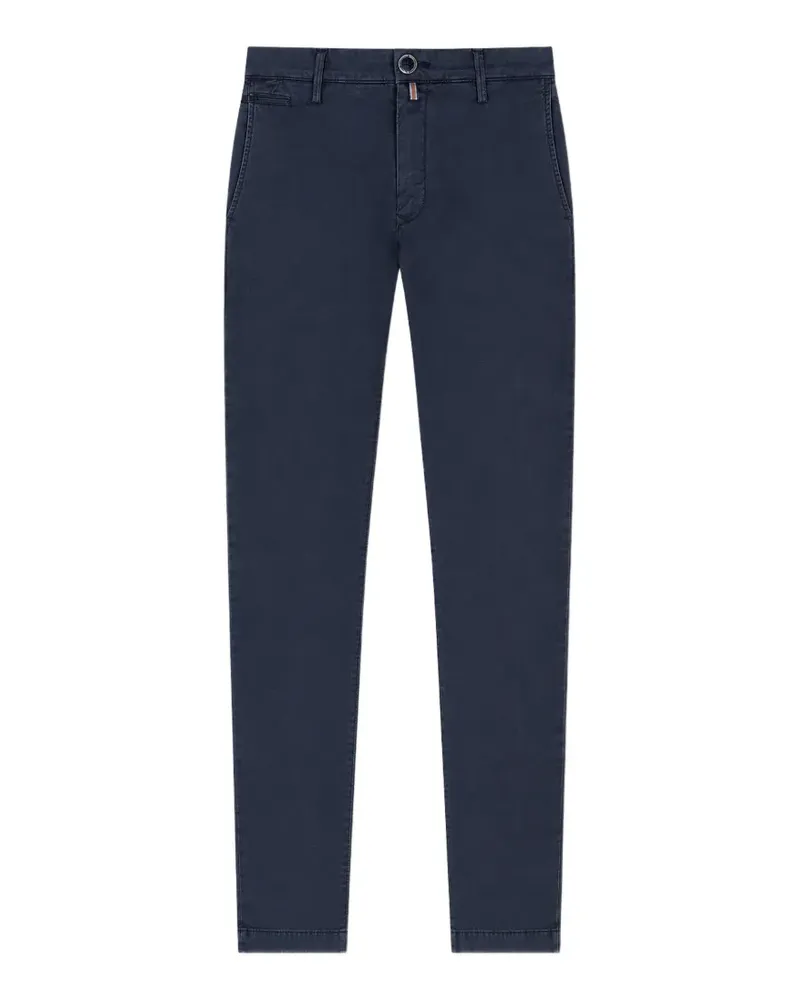 Jacob Cohën logo-embroidered trousers - Blau Blau