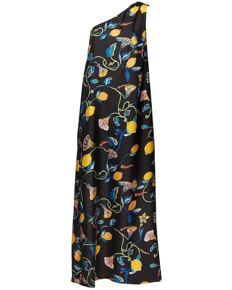La DoubleJ Asymmetrisches Maxikleid - Schwarz Schwarz