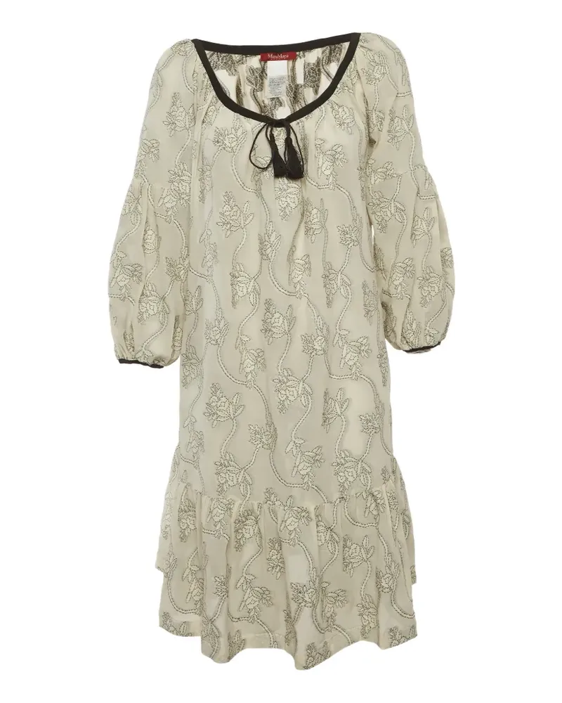 Max Mara floral midi dress - Nude Nude