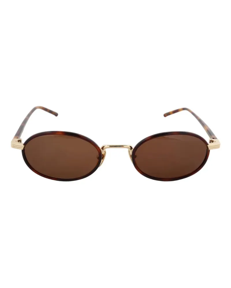 CHIMI Lea Sonnenbrille mit ovalem Gestell - Braun Braun