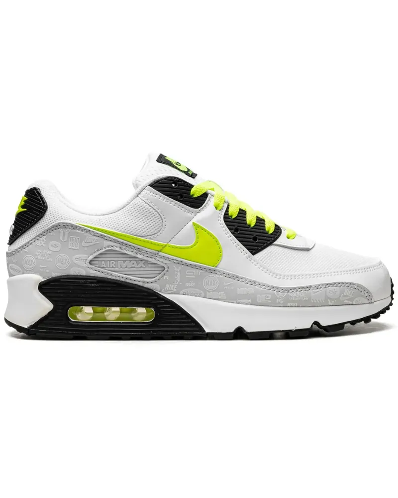Nike Air Max 90 Reflective Logo Sneakers - Weiß Weiß