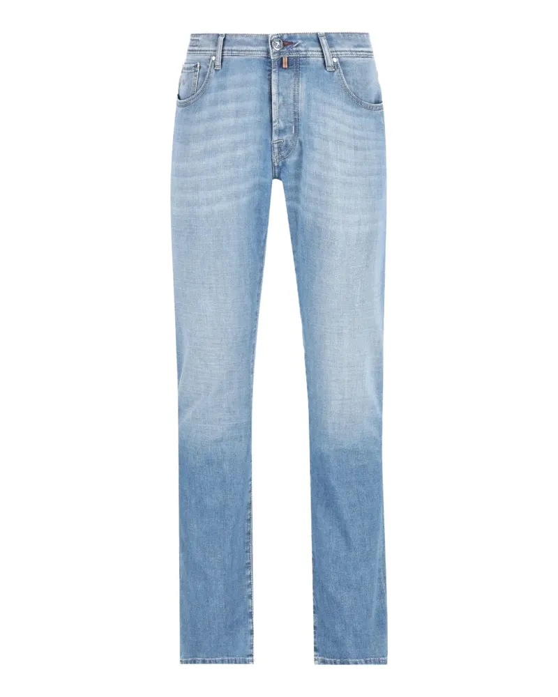 Jacob Cohën Bard Jeans mit geradem Bein und Logo-Stickerei - Blau Blau