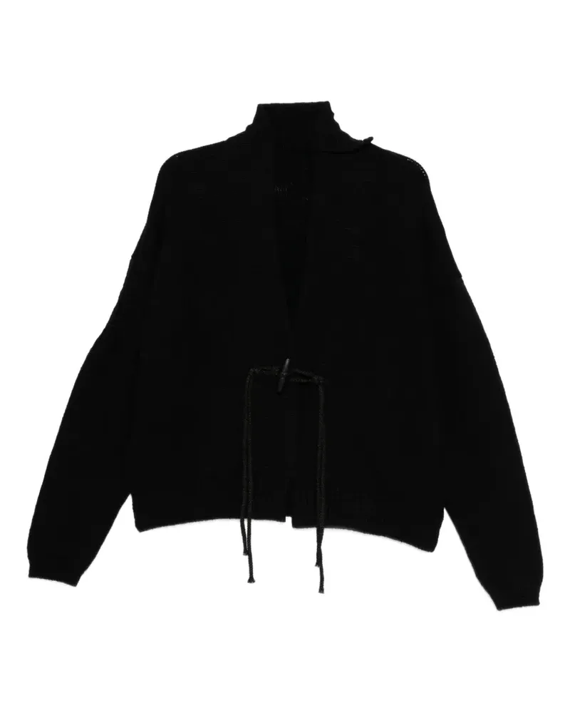 Yohji Yamamoto toggle-fastening cardigan - Schwarz Schwarz