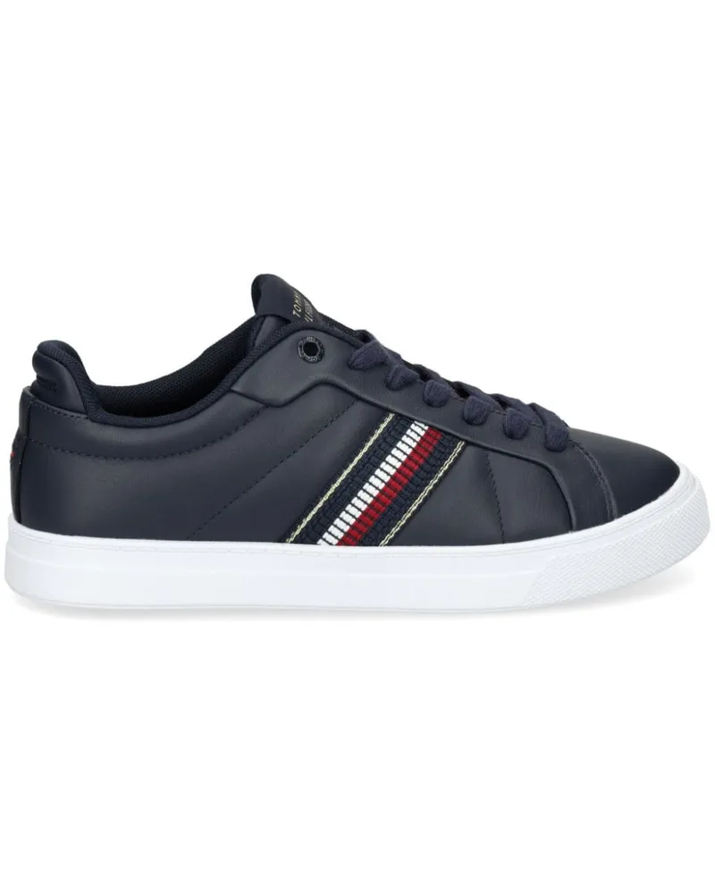 Tommy Hilfiger Sneakers aus Leder Blau