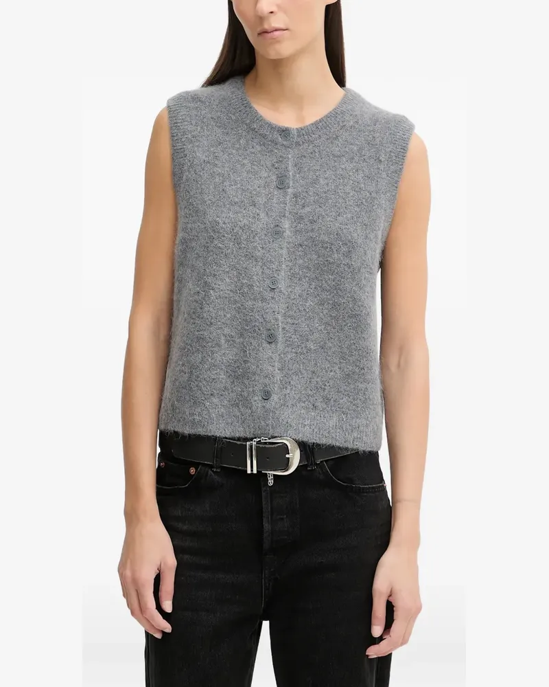 Marc O'Polo button-fastening sleeveless vest - Grau Grau