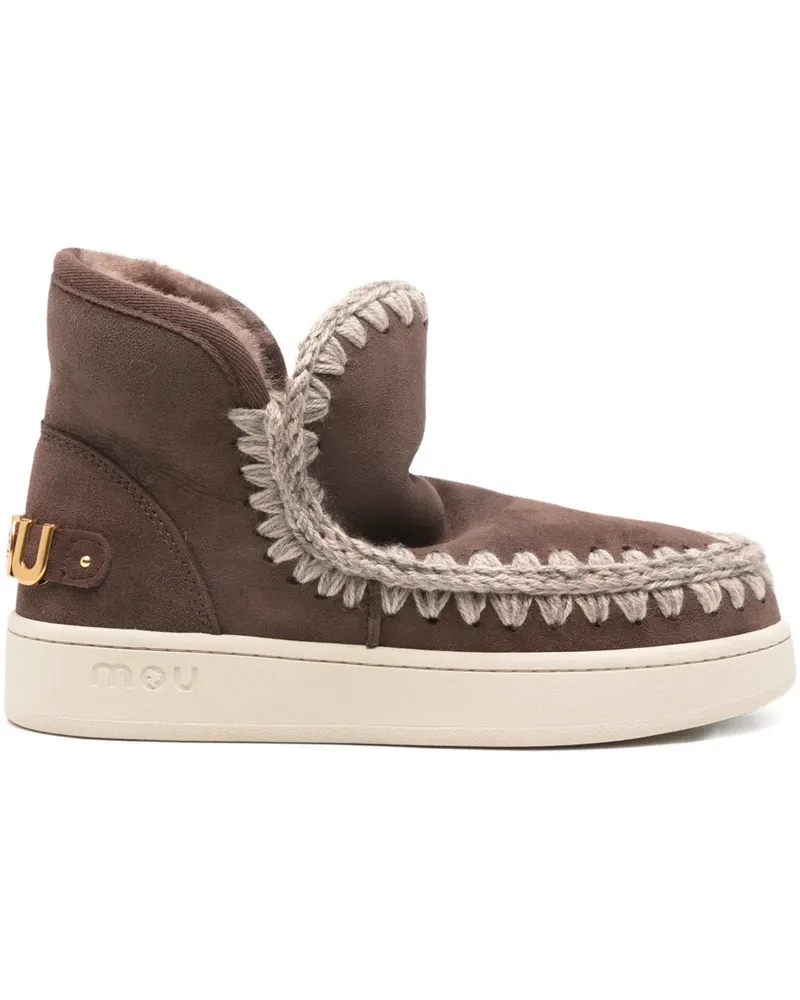 Mou New Eskimo logo-detail boots - Braun Braun