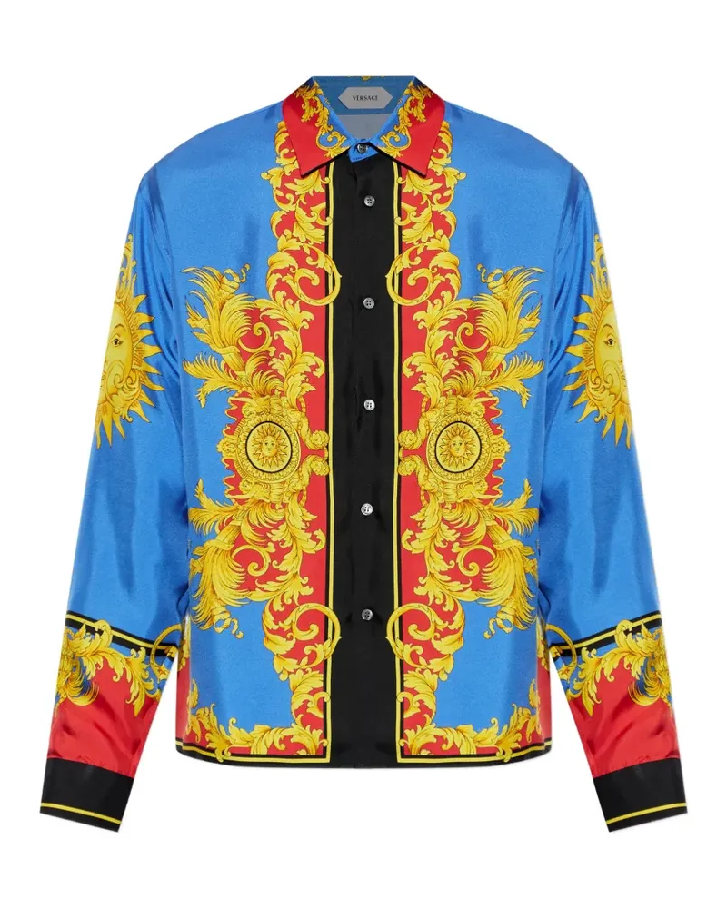 Versace Sun silk shirt - Blau Blau