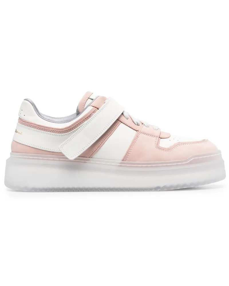 Santoni Sneakers mit Einsätzen - Rosa Rosa