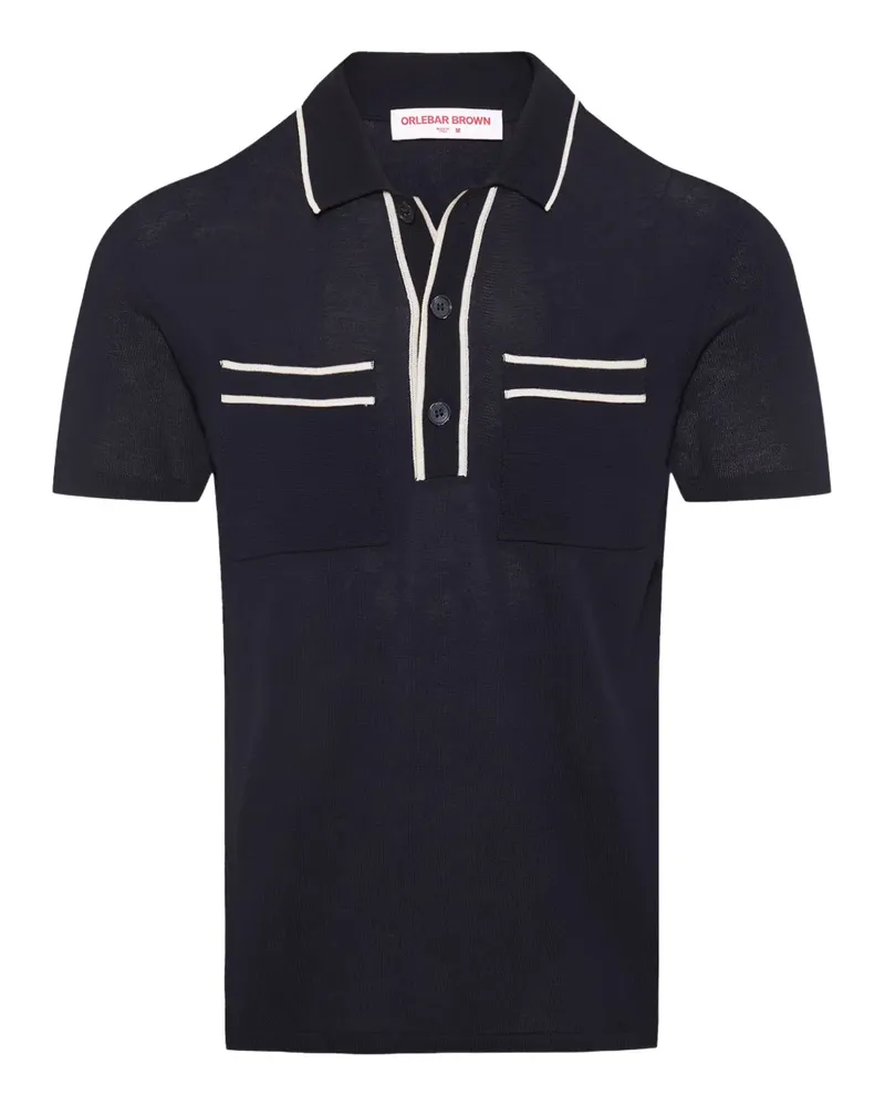 Orlebar Brown Kurzärmeliges Keeling Poloshirt - Blau Blau