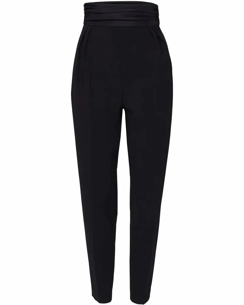 Carolina Herrera New York Tapered-Hose mit hohem Bund - Schwarz Schwarz