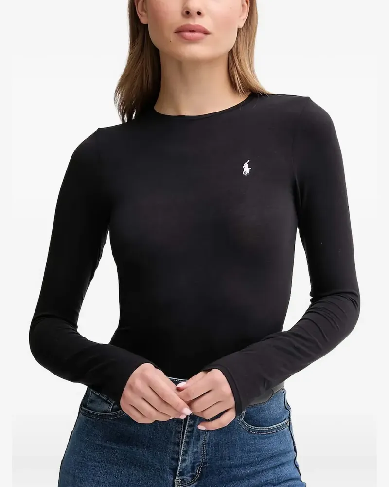Ralph Lauren long-sleeves logo top - Schwarz Schwarz