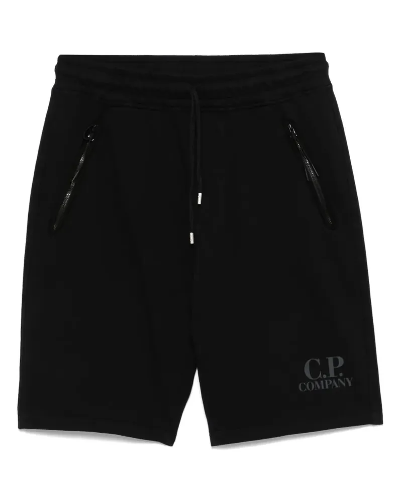 C.P. Company Shorts aus Baumwoll-Fleece - Schwarz Schwarz