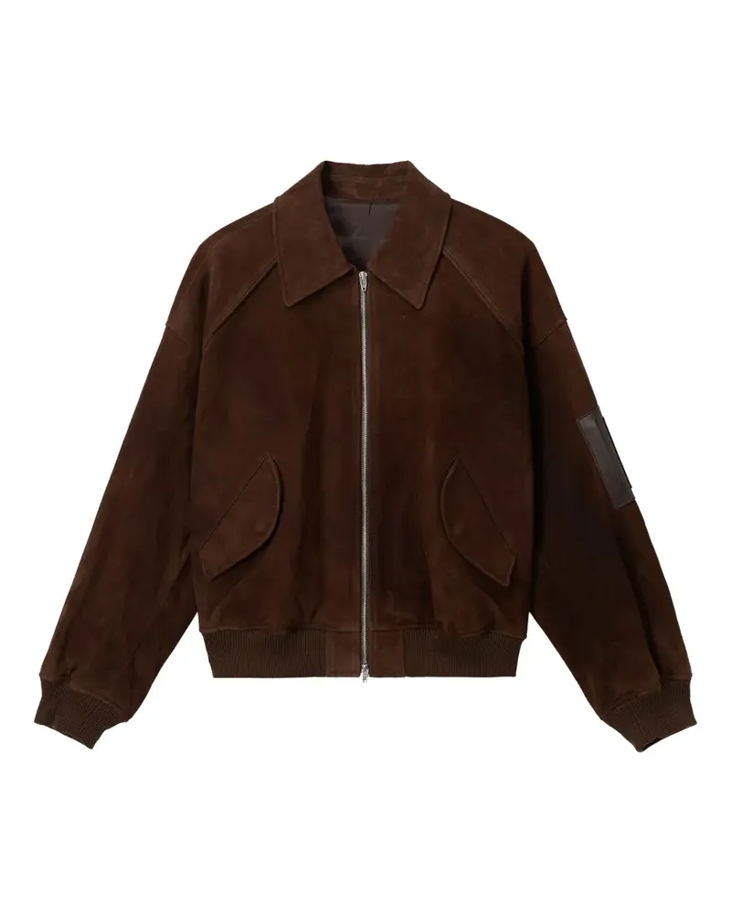 JUUN.J Wildlederjacke mit Reißverschlusstasche - Braun Braun