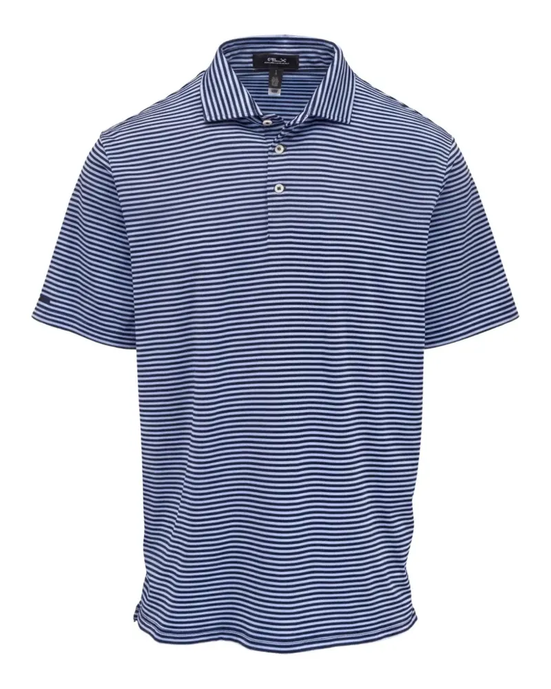 Ralph Lauren Gestreiftes Jersey-Poloshirt - Blau Blau