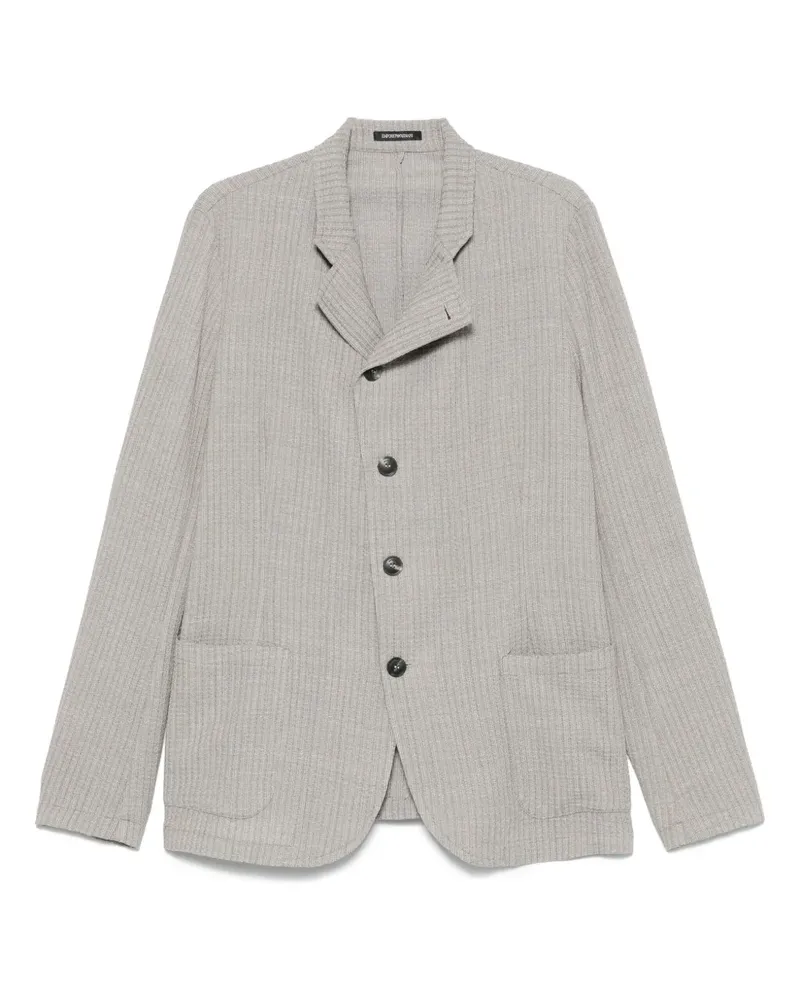 Emporio Armani Jacke mit Stehkragen - Grau Grau