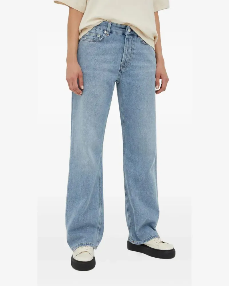 Won Hundred distressed-detail trousers - Blau Blau