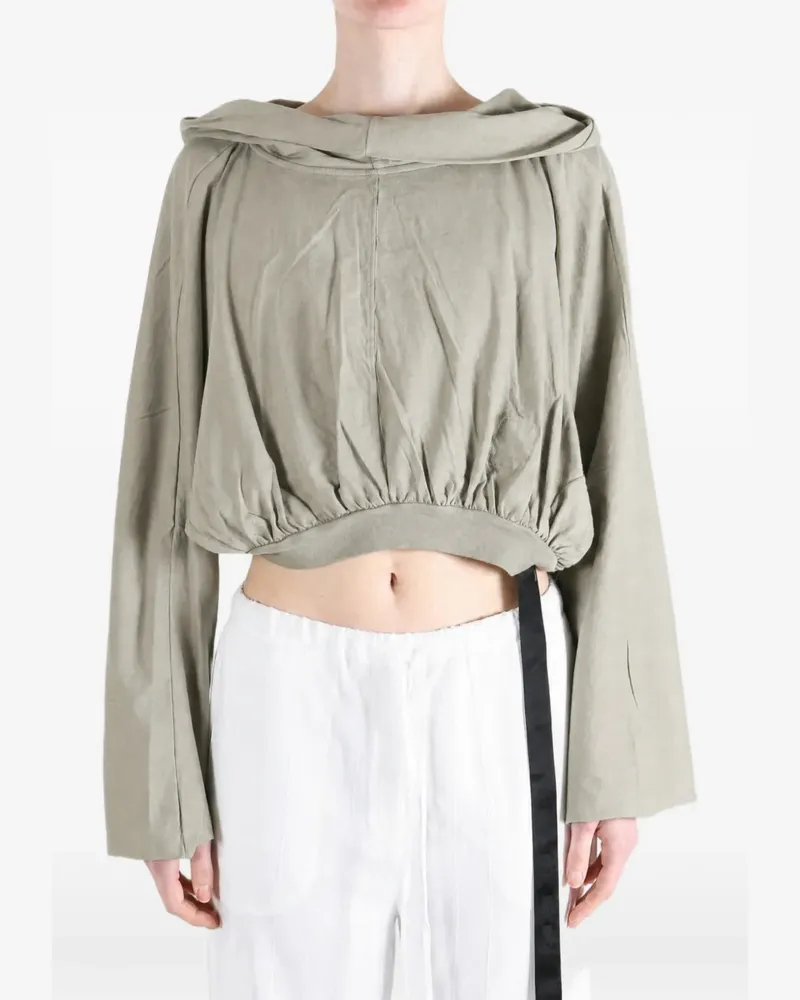 DRKSHDW by Rick Owens Cropped-Hoodie - Grün Grün