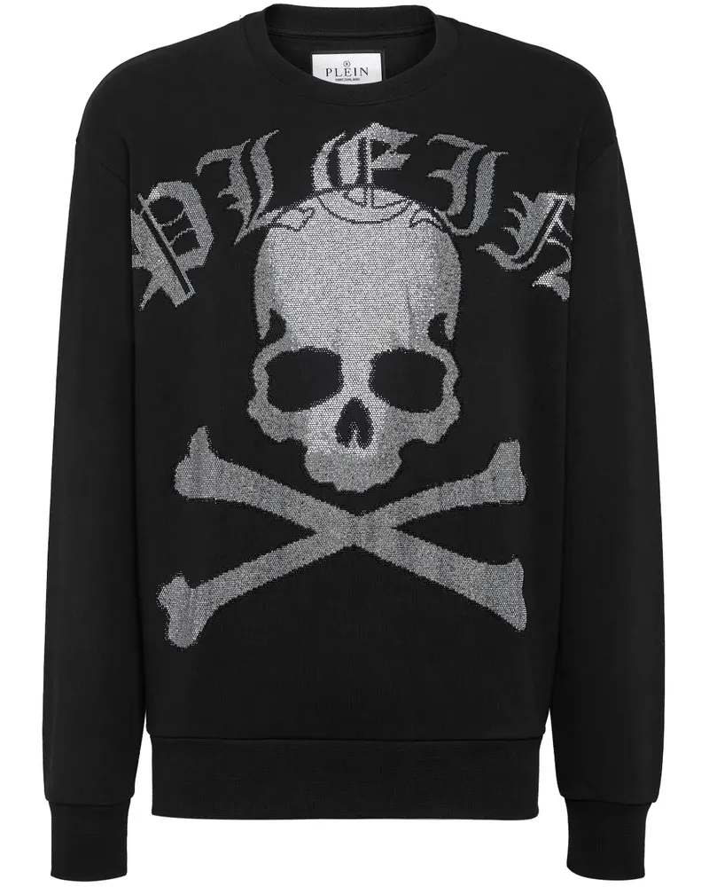 Philipp Plein Sweatshirt mit Kristallen - Schwarz Schwarz