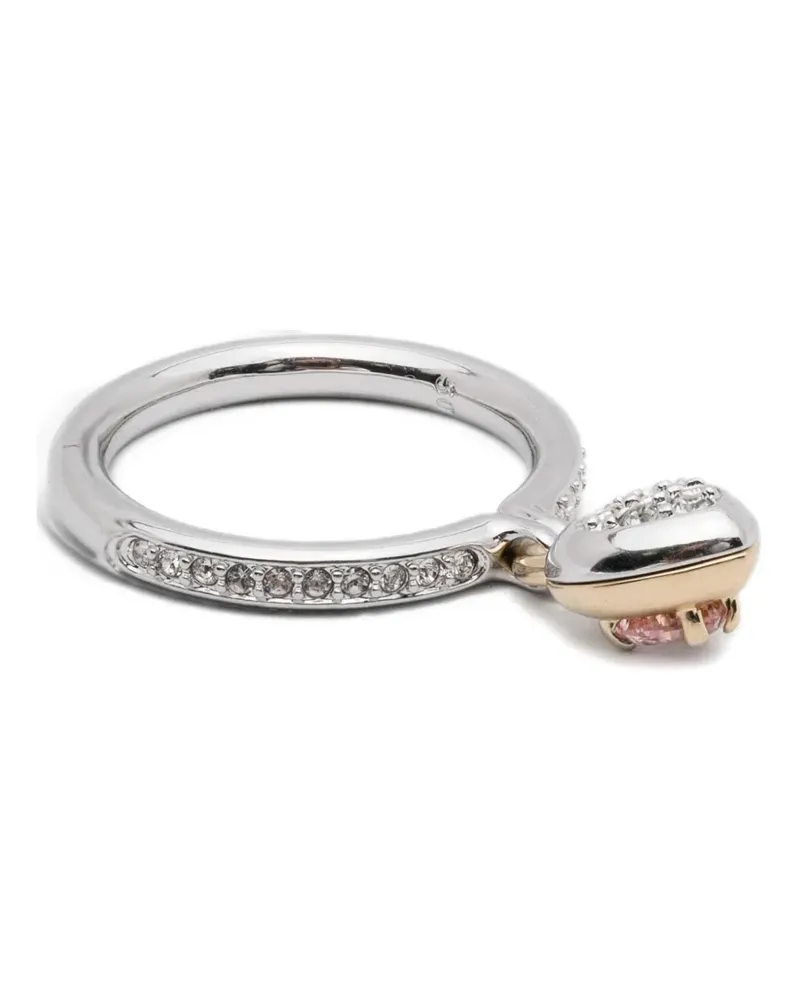 Swarovski Siegelring mit Herz - Silber Silber