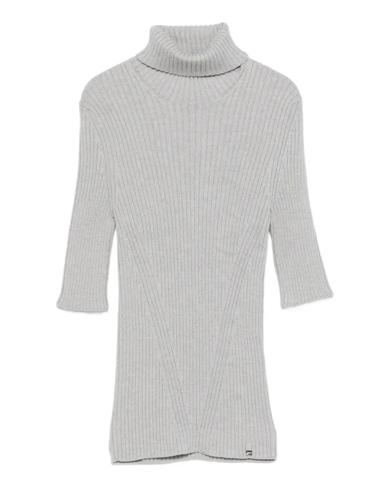 Herno Kurzärmeliger Rollkragenpullover - Grau Grau