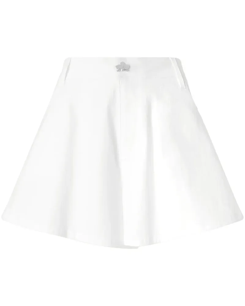 Genny Hoch sitzende Shorts - Weiß Weiß