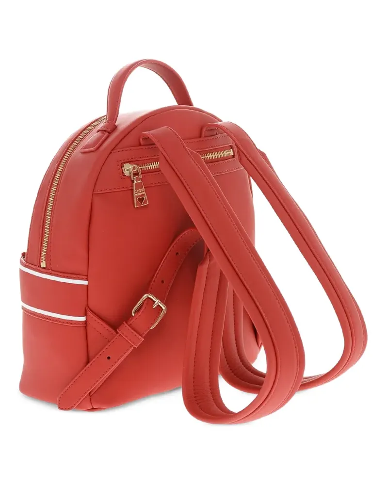 Moschino Love  logo-print backpack - Rot Rot