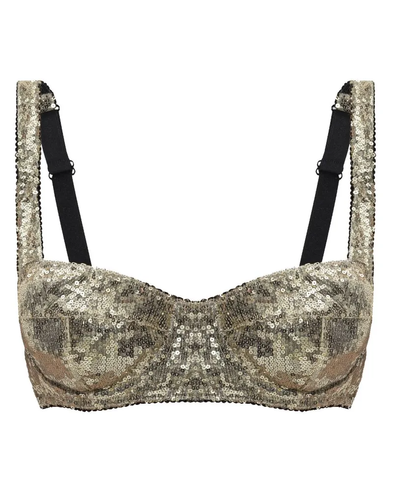 Dolce & Gabbana BH mit Pailletten - Gold Gold