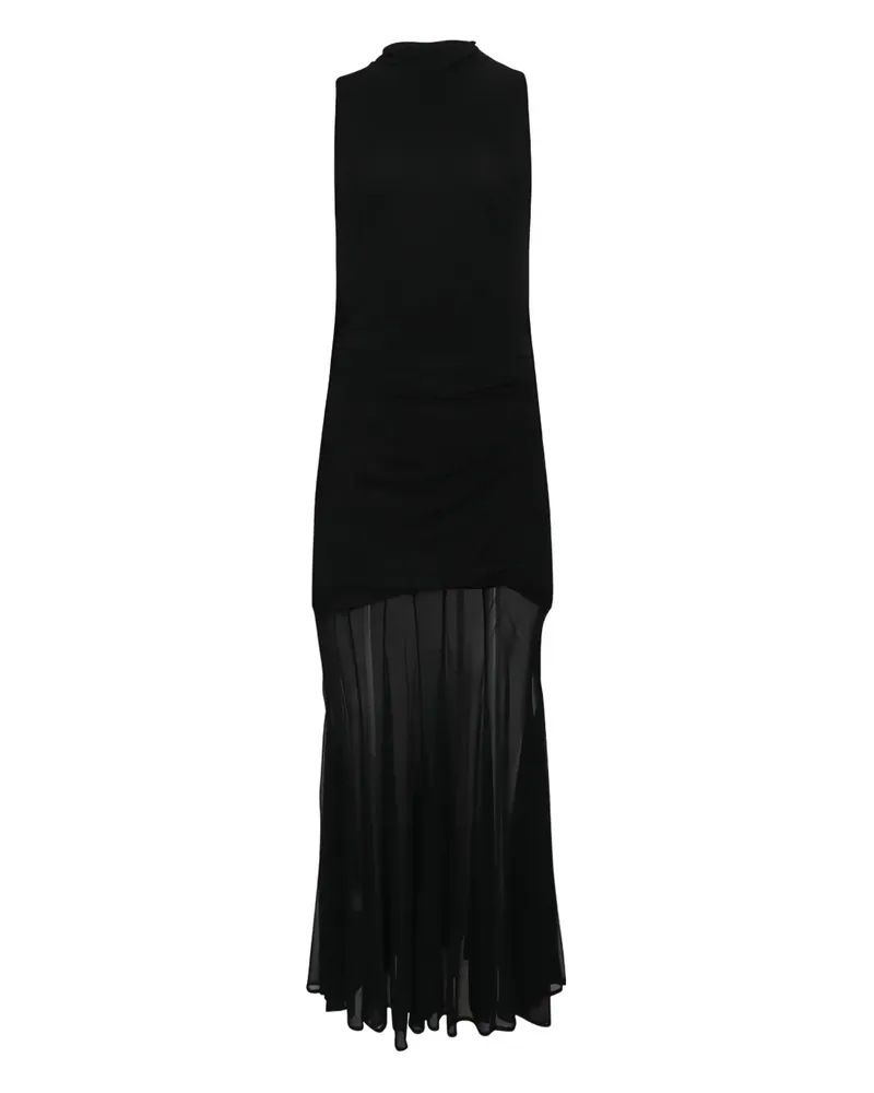 Altuzarra Alicka mock-neck draped maxi dress - Schwarz Schwarz