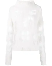 Cecilie Bahnsen Pullover in Distressed-Optik Weiß