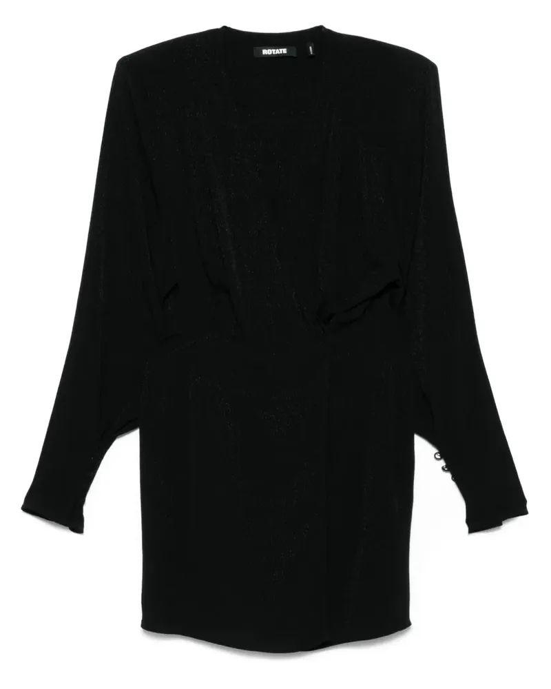 ROTATE Birger Christensen Langärmeliges Minikleid - Schwarz Schwarz