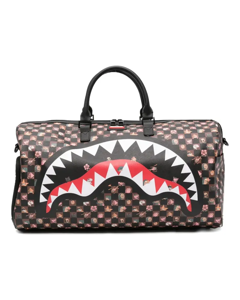 Sprayground shark-print holdalls - Schwarz Schwarz