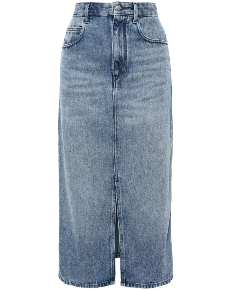 Isabel Marant Tilauria Jeansrock mit Stone-Wash-Effekt Blau