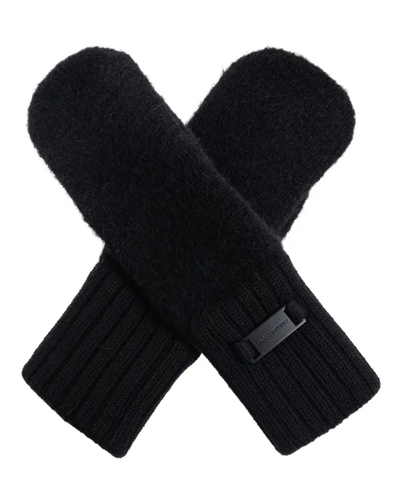 Canada Goose Handschuhe aus Alpakawolle mit gerippten Bündchen - Schwarz Schwarz