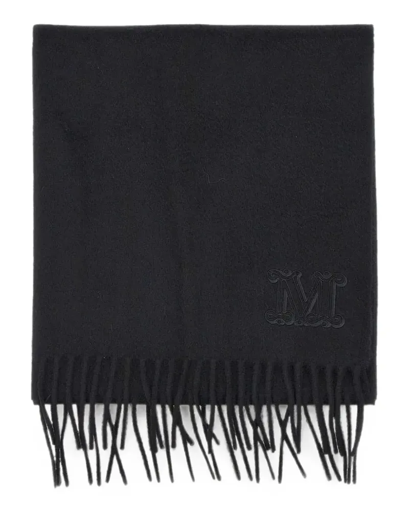 Max Mara Dalia Schal mit Monogramm-Stickerei - Schwarz Schwarz
