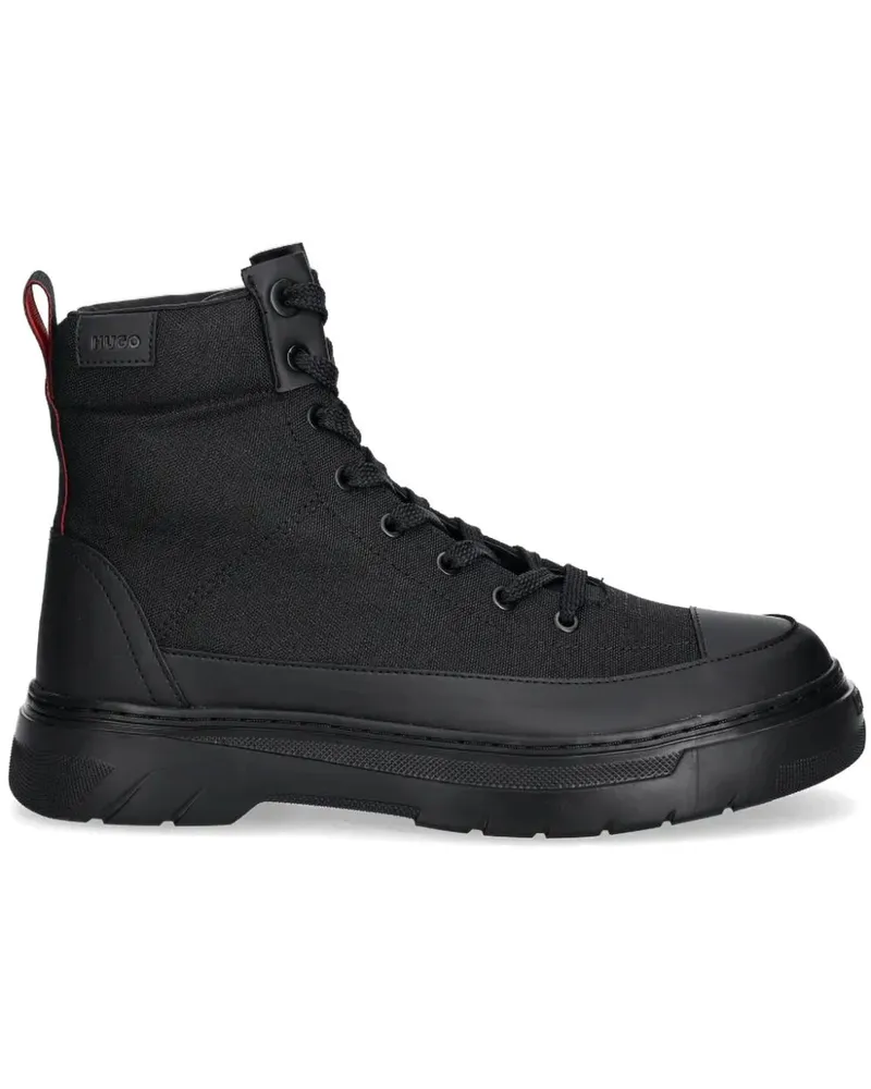 HUGO BOSS Schnürstiefel im Hybrid-Design - Schwarz Schwarz