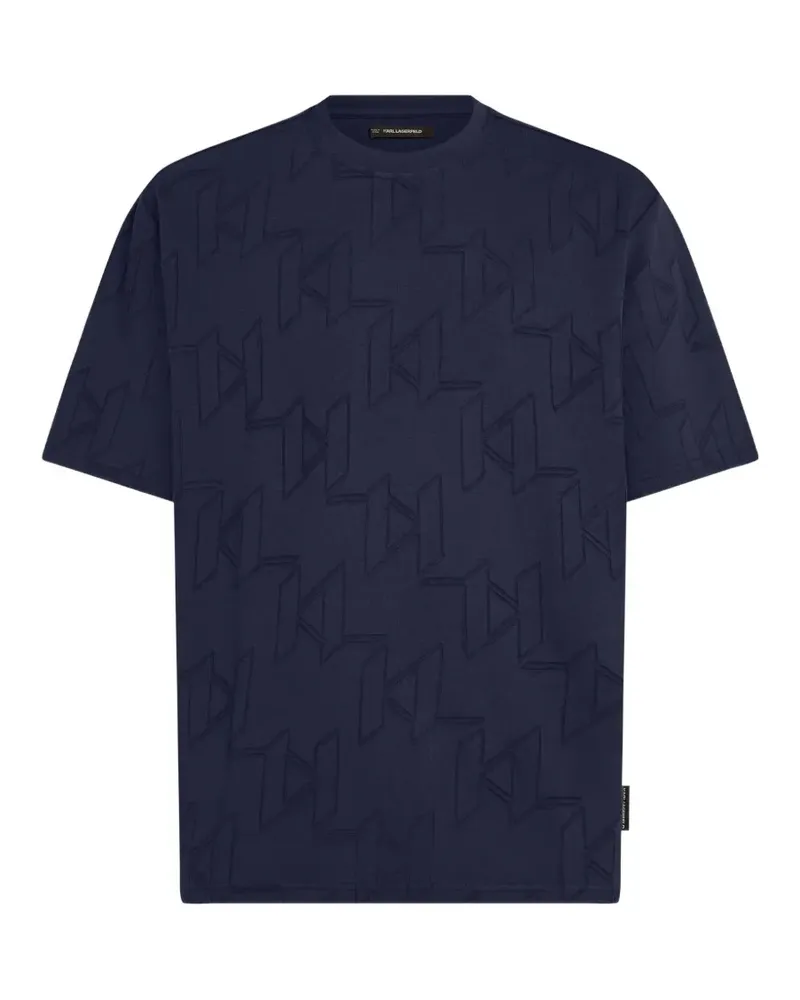 Karl Lagerfeld T-Shirt mit Logo-Print - Blau Blau