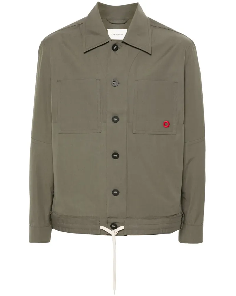 Craig Green Hemdjacke im Military-Look - Grau Grau