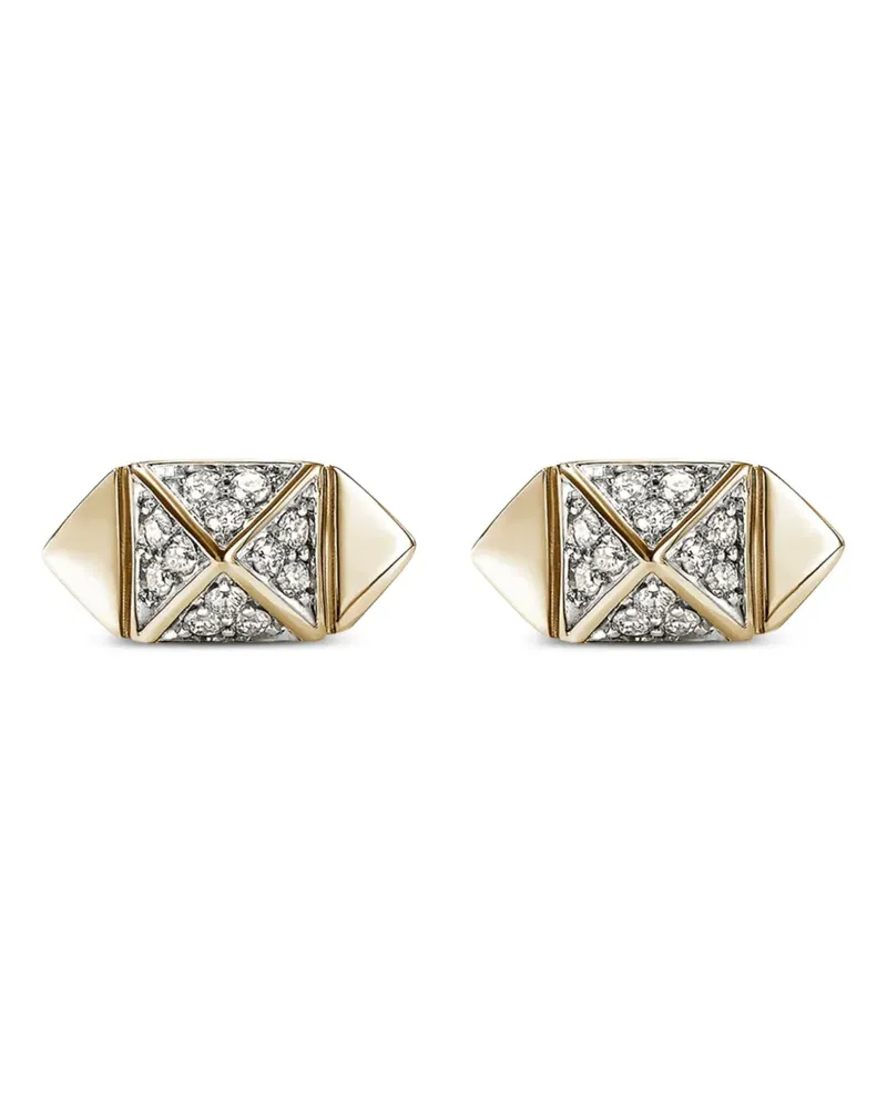 John Hardy Icon stud diamond earrings - Gold Gold