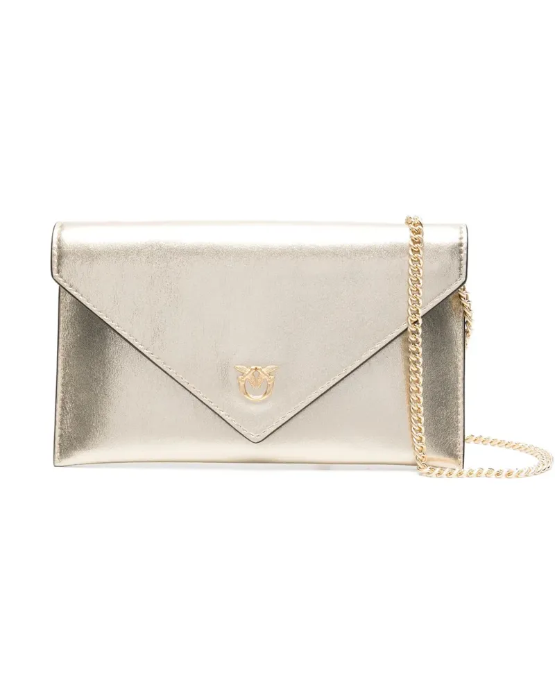 Pinko Mini-Tasche mit Klappe in Kuvertform - Gold Gold