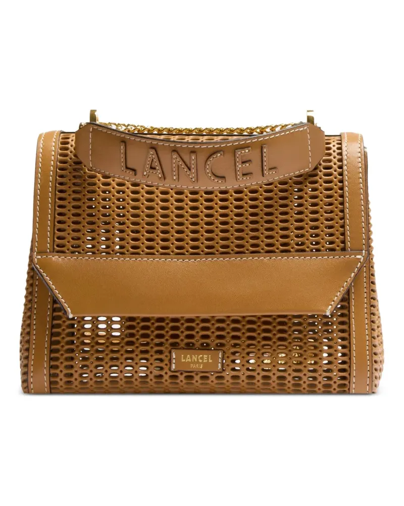 Lancel medium Ninon de  perforated shoulder bag - Nude Nude