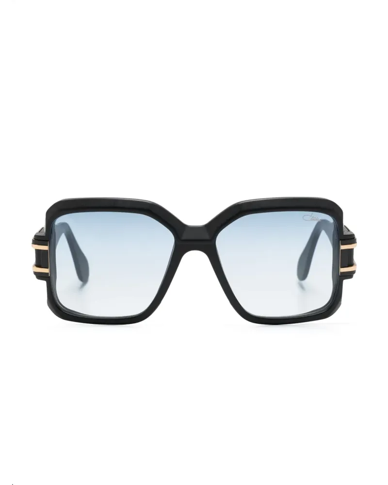 CAZAL Sonnenbrille mit eckigem Gestell - Schwarz Schwarz
